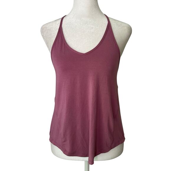 Lululemon mauve purple sleeveless tie back spaghetti strap tank top - Picture 1 of 9